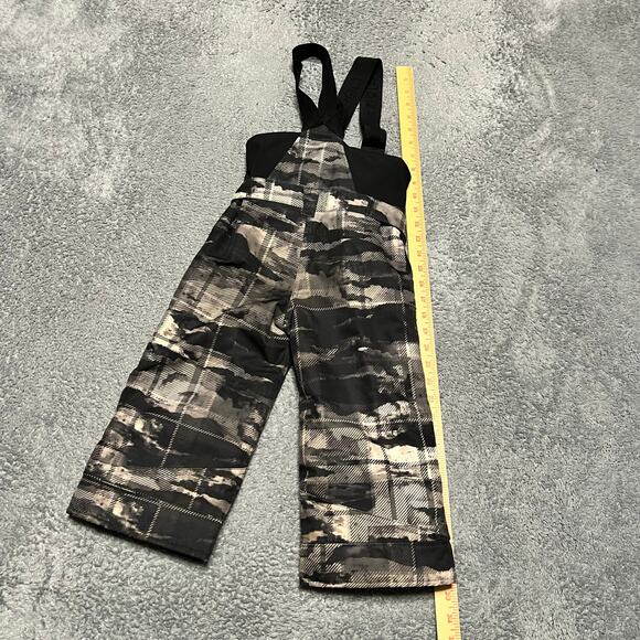 Obermeyer Snow Bibs Pants Kids Toddler 3T Gray Black i Grow Camo - Picture 4 of 7